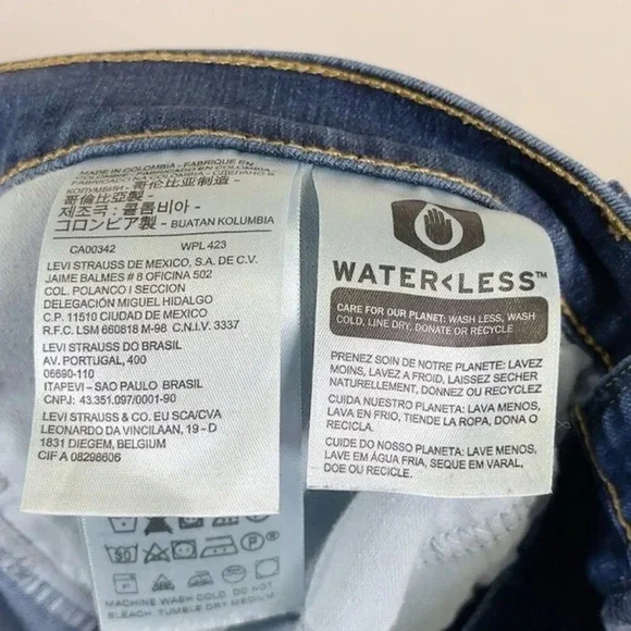 Levi's 312  Shaping Slim Dark Wash Blue Jeans - Picture 9 of 16